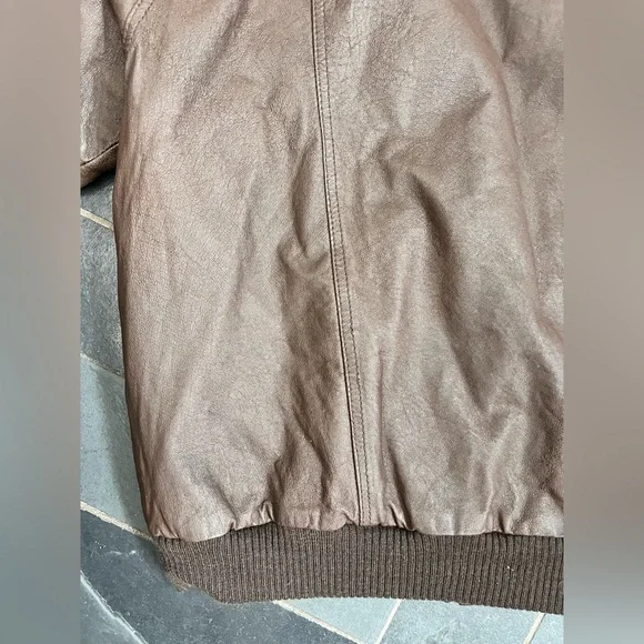Vintage urban cowboy brown leather bomber - Picture 14 of 16